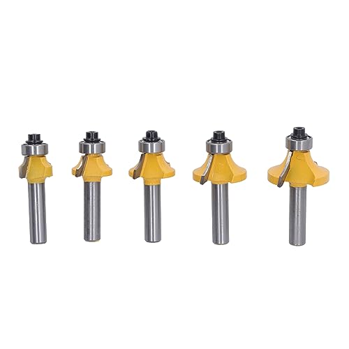 5 Pcs Round Over Router Bit Set – ChengyuWei Corner Rounding