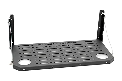 Rough Country Folding Rear Tailgate Table for 2007-2018 Jeep Wrangler JK - 10630 , Black by Rough Country - Image 7