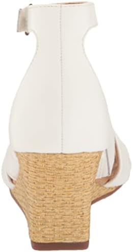 Clarks Women's Kyarra Joy Wedge Sandal, White Leather, 6 | Image 2