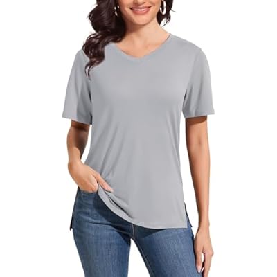 Showitty V Neck T Shirt Basic Tees