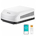 BZW RV Air Conditioner 15000 BTU Non-Ducted | Quiet AC, WiFi and Remote Control | 110-120V | Cooling Only | Easy Install | All-in-One Unit | For Camper, Fifth Wheel, Food Trucks, White (PRO)