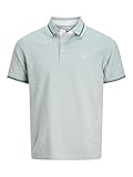 Tricot piqué classique Jack & Jones Jjepaulos Polo SS Noos, Bleu minéral., XXL