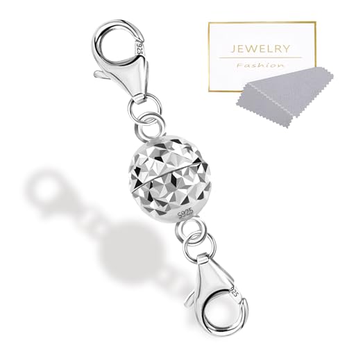 Fermoir magnétique pour collier bracelet argent 925 boule disco ALEXCRAFT - 2