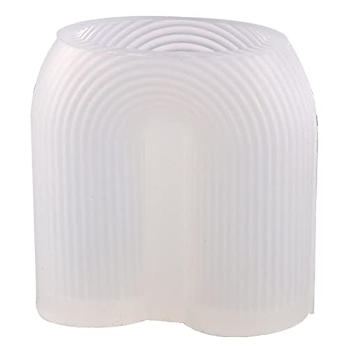 Sahkgye Molde de Vela Perfumada en Forma de U, Molde de Silicona para Vela Creativa GeoméTrica DIY Molde para Hacer Velas Molde de Resina Cover
