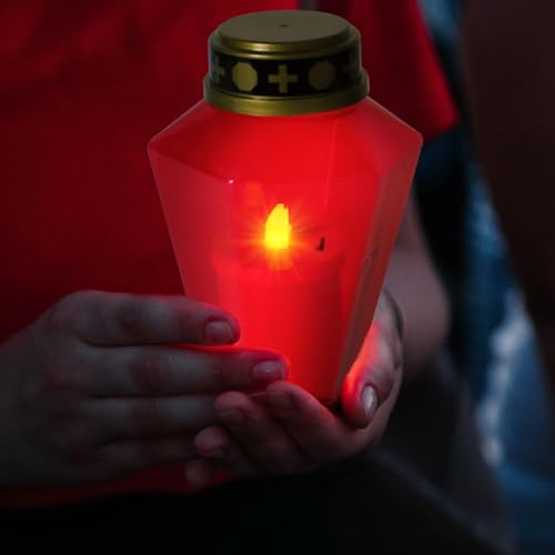Velas LED para Cementerio que No se Apagan con Lluvia o Viento en Exterior 6