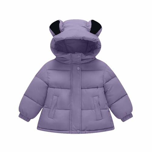 Beessbest Kids Puffer Jacket Girls Boys Cute Teddy Coat Bear Ears Hooded Quilted Down Jackets Toddler Warm Winter Coat