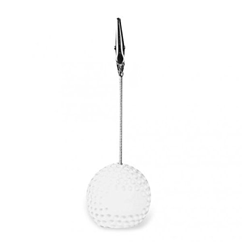 C2K White Golf Ball Design Base Wire Memo Holder Paper Photo Note