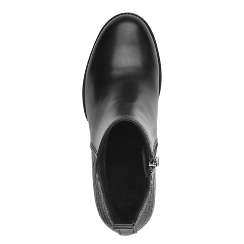 Botte Tendance Marco Tozzi Finitions Cuir et Zip Design - 3