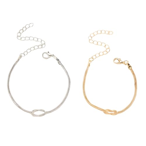 FDEETY 2 Piezas Juego de Pulseras Mujer Hombre Conjunto Pulsera Nudo Pareja...