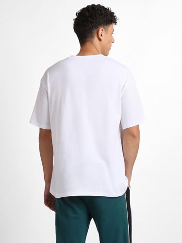 Image of Nobero Men's Oversized Graphic T-Shirt for Men | Soft Cotton | Drop Shoulder Relaxed Fit | Printed Casual Tshirt for Men