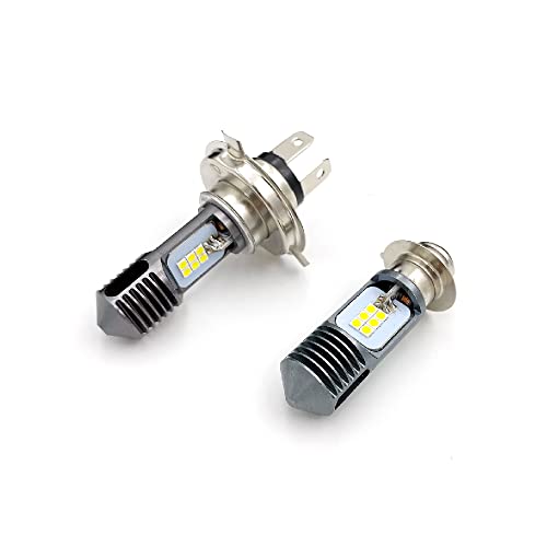 SLO LED H4/H6 �o�C�N�p�w�b�h���C�g/�d�C������ ���C�g�o���u 8W 800���[���� DC/AC 10-30V �z���C�g �C�G���[ 1�� (H4, Hi �z���C�g�^Lo �C�G���[)