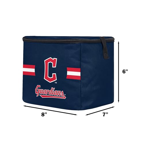Image of FOCO MLB Officially Licensed Primary Logo Team Stripe 6 or 12 Pack Soft Insulated Game Day Baseball Lunch Tote Cooler