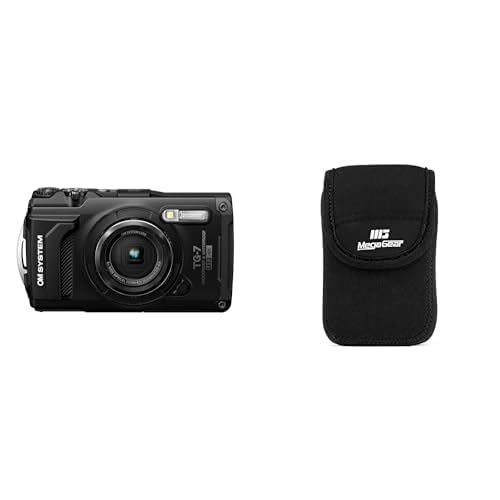 OM SYSTEM Tough TG-7 Black Digital Camera, 12MP, Waterproof