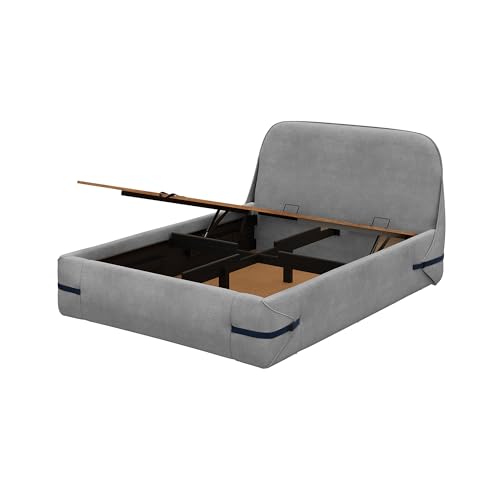 Image of Wakefit Hibernis Queen Size Hydraulic Storage Upholstered Bed