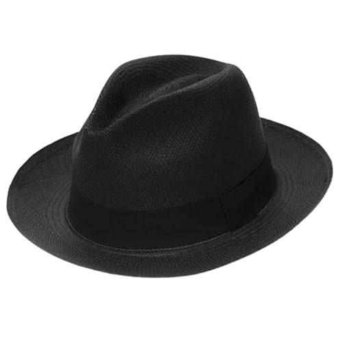 Image of Gamboa Original Panama Hat for Men and Women Fedora Straw Summer Beach Sun Hat Protection UV UPF50+