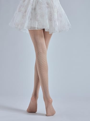 Image of Sahabowi Women Tights, Female Sheer High Waist Pantyhose, Vintage Control Top Stockings