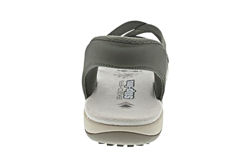 Skechers Sandales Reggae Slim Stretch Flex pour femme, olive, 36 EU