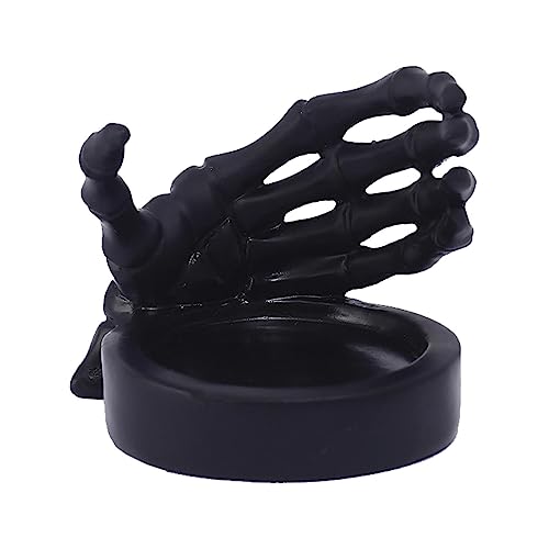 Portavelas de mano de calavera, candelabro de mano de esqueleto, portavelas de mano de Halloween, candelabro de mano espeluznante, candelabro de mano de esqueleto, candelabro de mano