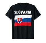 Slovakia Flag Holiday Vintage Grunge Slovak Flag T-Shirt