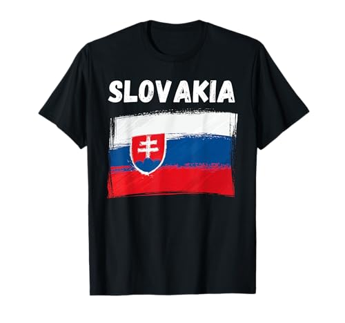 Slovakia Flag Holiday Vintage Grunge Slovak Flag T-Shirt