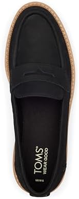TOMS Womens Cara Lug Sole Loafers Casual - Black - Size 7.5 B | Image 3