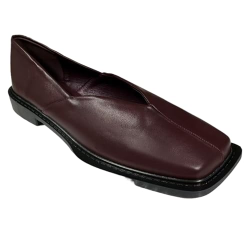 Ladies' Lightweight, Square-Toed, Large-Sized Casual Shoes with Insoles are Suitable for Elegant, Casual and Comfortable use in Offices, on Trips and at Weddings.