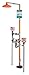 Guardian GFR1902 Stainless Steel Freeze-Resistant Safety Station with Eyewash, Plastic Shower Head