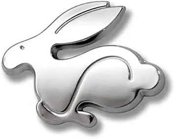 Metal Rabbit Bonny Running Sport Racing Badge Emblem Decal Symbol Compatible with VW Golf GTI 1