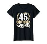 Photo Gallery 45 anni compleanno donna, birthday queen 45 | 45esimo maglietta Photo Gallery 45 anni compleanno donna, birthday queen 45 | 45esimo maglietta
