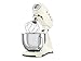Smeg Robot De Cocina SMF03CREU Crema 10 Velocidades, 800 W, 4.8 litros, Acero Inoxidable