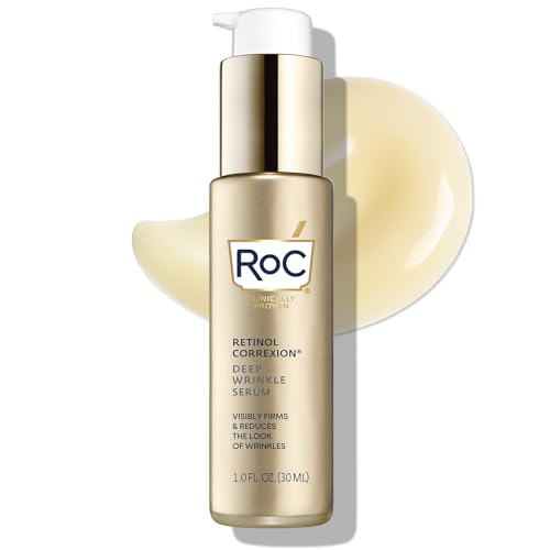 13 Best Treatments to Reduce Pore Size for Women Over 50 9 RoC Retinol Correxion Deep Wrinkle Retinol Face Serum with Ascorbic Acid, Anti-Aging Treatment for Fine Lines, Dark Spots, Post Acne Scars, 1 Oz (Packaging May Vary)