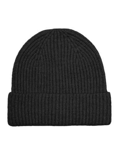 VERO MODA Damen Vmgila Rib Beanie Noos, Black, Einheitsgröße