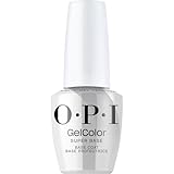OPI GelColor Super Base Base Coat | Strong Adhesion for LED Cure Gel Nail Polish | Protects Natural Nail, Prevents Discoloration | 0.5 Fl Oz