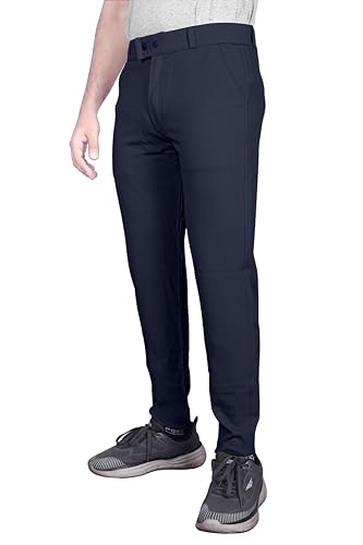 Image of HARSHAD KUMAR & CO Men's Flexible Formal Trousers, Dress Pants
