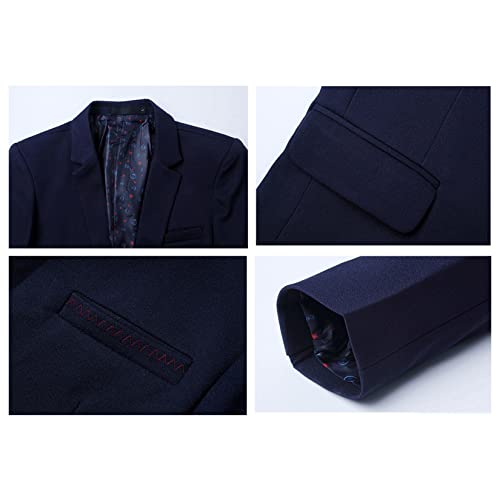 Dawwoti Blazer masculino slim fit para casamento, smoking, jaqueta casual versão coreana, Cáqui, M