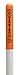 Utility Round Dome Marker, 66"H, Wht Pole, Orange Top 42"Reveal, WARNING Telephone cable/811 Logo