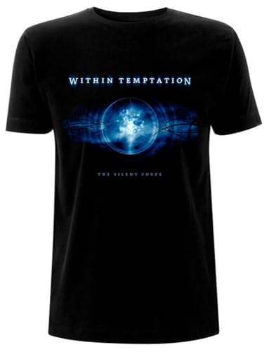 DONGCHENGYIPIN Within Temptation Silent Force Unisex 100% Cotton Short-Sleeve T-Shirts Black M