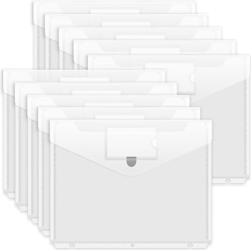 Forvencer Binder Pocket, 10 Pack Super Heavyweight Plastic...