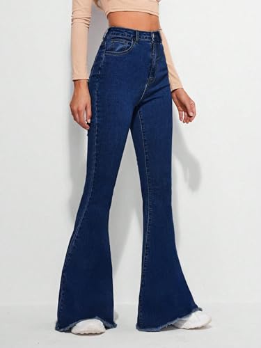 Image of KOTTY Women's High Waist Flared Fit Stretchable Denim Jeans for Casual
