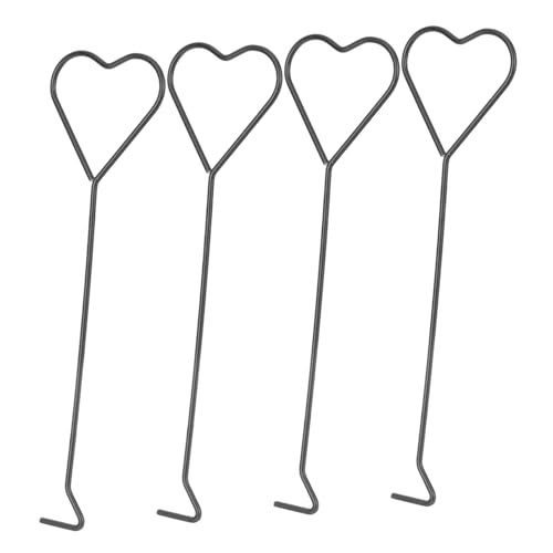 Ganchos para Mechas de Velas de Hierro Diseño Corazón 4 pzas
