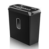 SINCHEREU für Zuhause & Büro Aktenvernichter, 6 Blatt Kreuzschnitt Papierschredder, Sicherheitsstufe P4,Schreddert Kreditkarten & CD, Papierschredder mit 11L Papierkorb