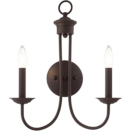 Image of Livex Lighting 42682-07 2-Light Wall Sconce, Bronze