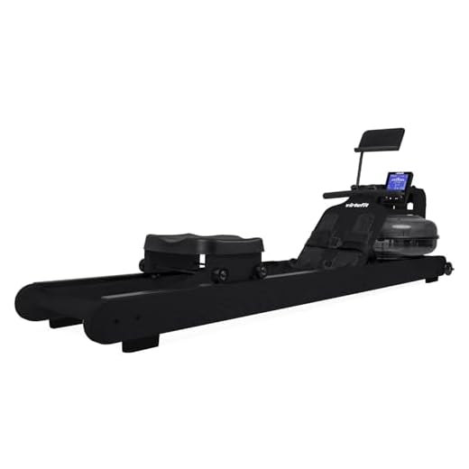 VirtuFit Elite Water Resistance Roeitrainer - Black Edition - Dubbele rail - Fitness - Cardio