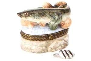 Northern Pike Fish Hinged Porcelain Box Midwest of Cannon Falls