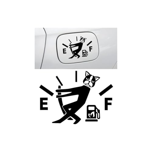 FALVFUN 2PCS Funny Car Fuel Tank Cap Stickers, Reflective High