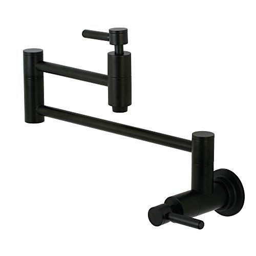 Kingston Brass KS8100DL Concord Pot Filler, Matte Black