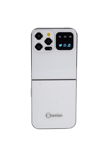Image of Snexian Rock Z Flip Dual Sim |Keypad Mobile| with 2.4 inch Display |Flip|Fold| Call & SMS Indicator |Attractive Back Panel|BT Dialer|Voice Changer |Long Lasting Battery|Camera|Feature Phone|Silver