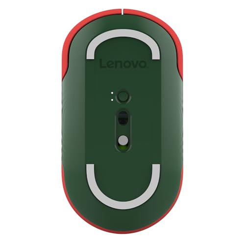 Image of Lenovo 350 Bluetooth Silent Mouse (Fan Edition), Wireless Ergonomic Ambidextrous Design, Bluetooth 5.3, Adjustable DPI up to 2400, 36 Month Battery Life, Recycled Materials, Portugal Flag