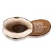 WINBIRD Women's Winter Mid Calf Platform Mini Snow Boots – Short Pull On Cowboy Style in Genuine Suede Leather, Lightweight Classic Design with Memory Foam Ankle Shoes Warm Furry Lining & Cozy Outdoor 6816-MGL-7