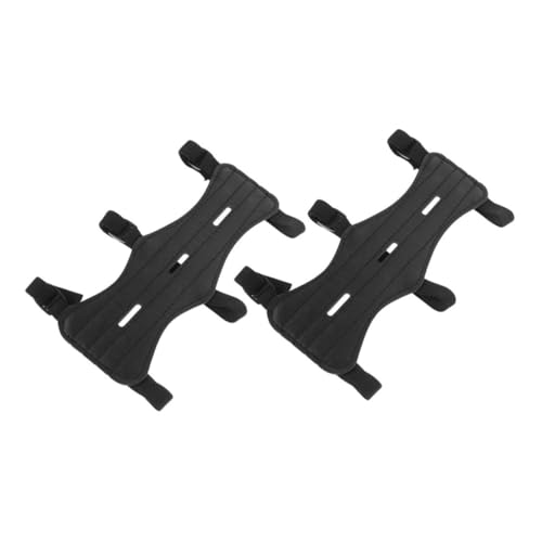 HEMOTON 2pcs Archery Arm Guards for Men Women Youth Leather Arm Protectors Adjustable Fit